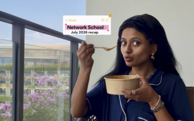 My Month at Network School, Forest City