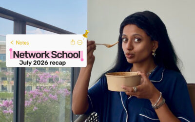 My Month at Network School, Forest City